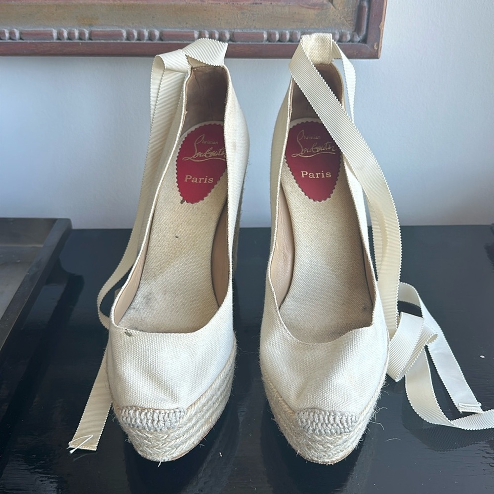 Christian Louboutin Canvas Espardrilles Size 41